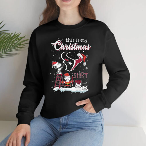 This Is My Christmas Shirt Houston Texas X Snoopy T-Shirtt