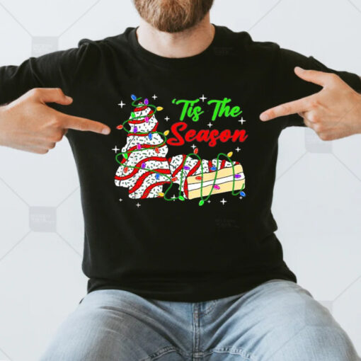 Tis’ The Season Christmas Tree Cakes Debbie Xmas T-Shirtt