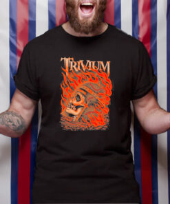 Trivium Heavy Metal Holiday Flaming Skull T-Shirt