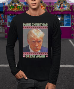 Trump Mugshot Make Christmas Great Again Sweater TShirt