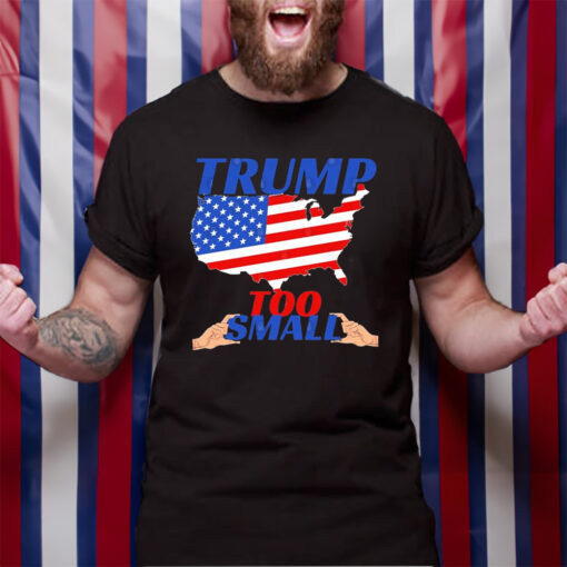 Trump Too Small Usa Flag Funny Political T-Shirt