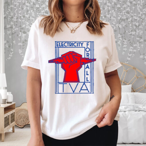 Tva Electricity For All Art Deco New Deal Logo Shirt