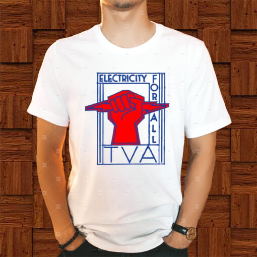 Tva Electricity For All Art Deco New Deal Logo Shirts