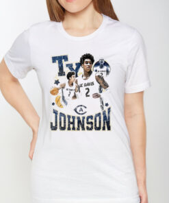 Ty Johnson UC Davis Aggies Basketball Vintage TShirt