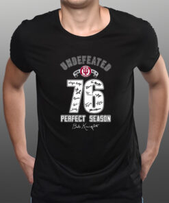 Undefeated Indiana Hoosiers 76 Perfect Season T-Shirts