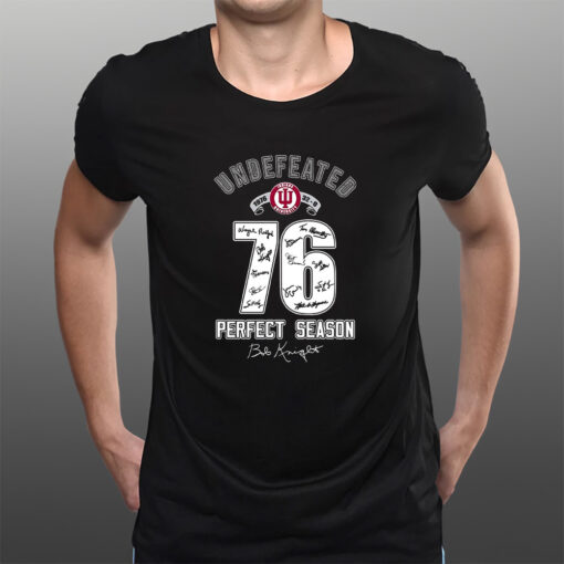 Undefeated Indiana Hoosiers 76 Perfect Season T-Shirts