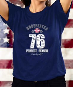 Undefeated Indiana Hoosiers 76 Perfect Season T-Shirtt