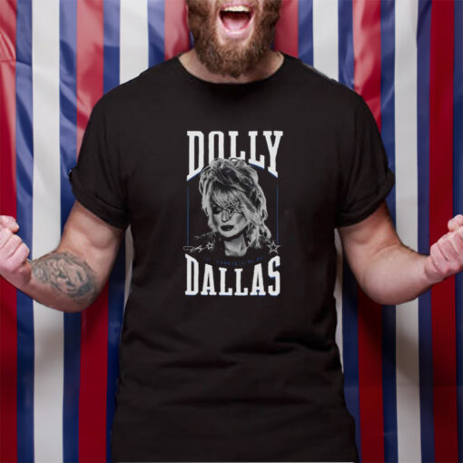 Unisex Dallas Cowboys Black Dolly Parton Live T-Shirt