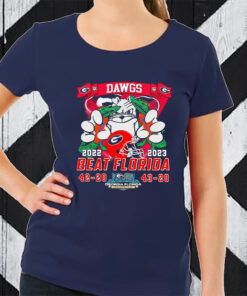 University Of Georgia Dawgs Beat Florida 2022-2023 TShirt