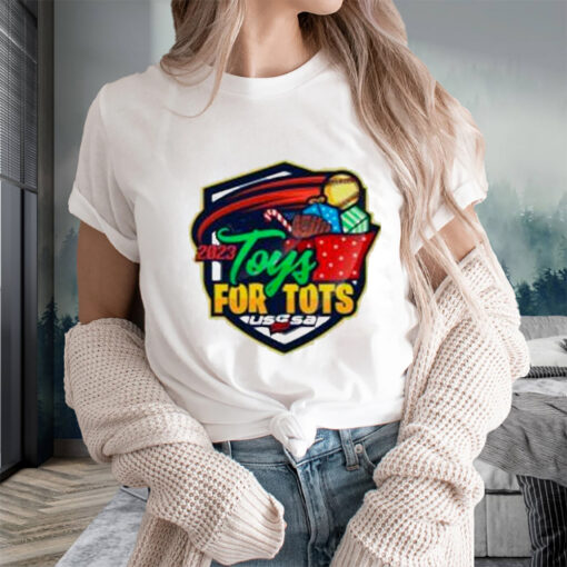 Usssa Texas Fast Pitch Toys For Tots 2023 Logo T-Shirts