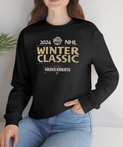 Vegas Golden Knights 2024 Nhl Winter Classic Text Driven T-Shirtt