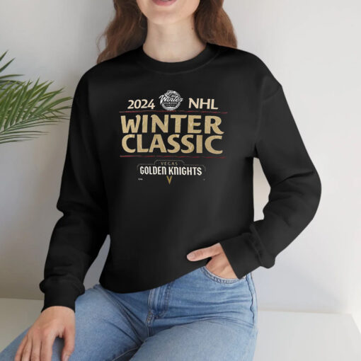 Vegas Golden Knights 2024 Nhl Winter Classic Text Driven T-Shirtt