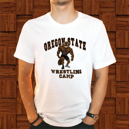 Vintage Oregon State Beavers Wrestling Camp Shirts