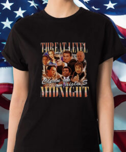 Vintage Threat Level Midnight Michael Scott Shirts