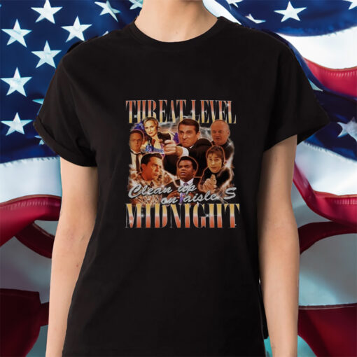 Vintage Threat Level Midnight Michael Scott Shirts