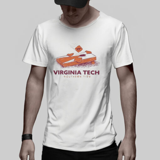 Virginia Tech Cornhole Logo Virginia Tech Southern Tide T-Shirt