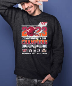 Virginia Tech Hokies 2023 Commonwealth Cup Champions T-Shirts