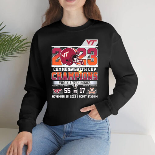 Virginia Tech Hokies 2023 Commonwealth Cup Champions T-Shirtt