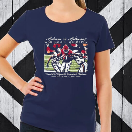 War Eagle Auburn Vs Wooo Pig Arkansas Game Day 2023 T-Shirt