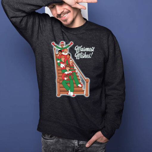 Warmest Wishes Holiday Sweat T-Shirts