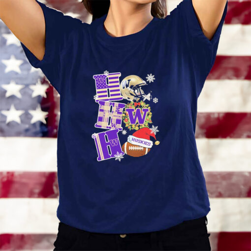 Washington Huskies Ho Ho Ho Christmas T-Shirts