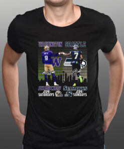 Washington Huskies On Saturdays And Seattle Seahawks On Sundays T-Shirts