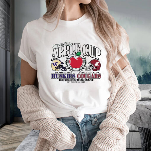 Washington Huskies Vs Washington State Cougars 2023 Apple Cup Matchup T-Shirts