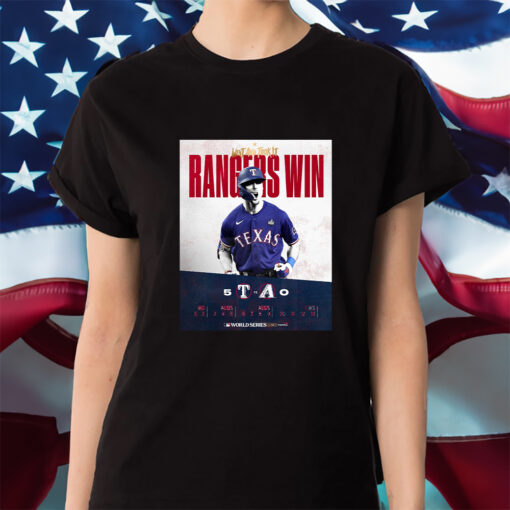 Went And Took It Rangers Win World Series Shirt