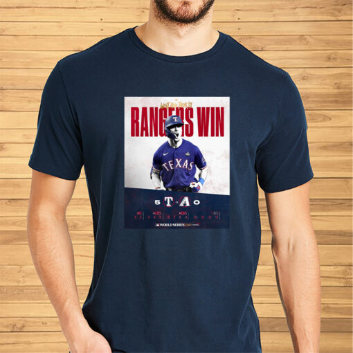 Went And Took It Rangers Win World Series Shirts