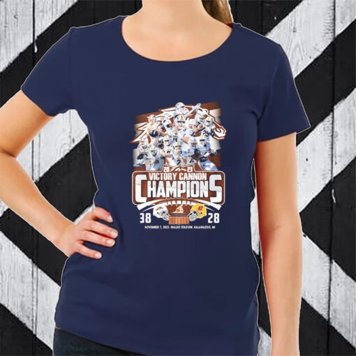 Western Michigan Broncos 2023 Victory Cannon Champions TShirt