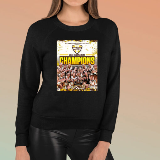 Western Michigan University 2023 MAC Women’s Volleyball Tournament Champions T-Shirt