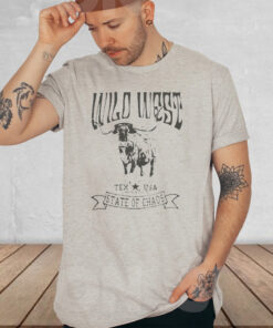 Wild West Longhorn Texas Usa Lonestar State Of Chaos TShirt