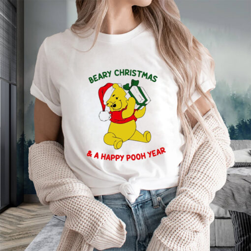 Winnie the Pooh Beary Christmas and a Happy Pooh Year Shirts