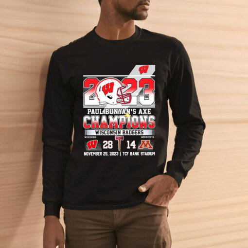 Wisconsin Badgers 2023 Paul Bunyan’s Axe Champions Shirt