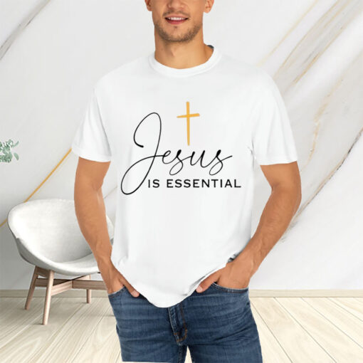 Women’s Jesus Is Essential Print Long Sleeve Sweat T-Shirtt