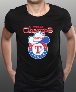 World Champs 2023 Texas Rangers Logo Cowboy T-Shirts