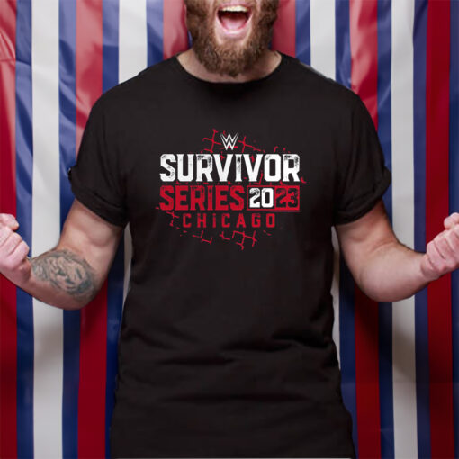 Wwe Fanatics Branded Survivor Series 2023 Chain Link Fence T-Shirt