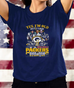 Yes I Am Old But I Saw Packers Back 2 Back Superbowl Champions First World Championship Game Afl Vs Nfl Superbowl Ii T-Shirtt