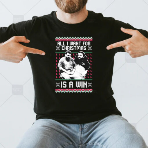 sad Max All I Want For Christmas Is A Win Ugly Sweater T-Shirt