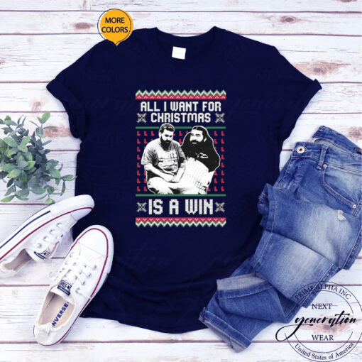 sad Max All I Want For Christmas Is A Win Ugly Sweater T-Shirts