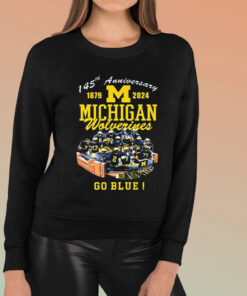 145th Anniversary 1879 2024 Michigan Wolverines Go Blue T-Shirt