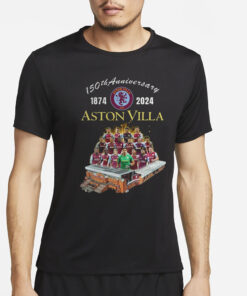 150th Anniversary 1874 – 2024 Aston Villa T-Shirt2
