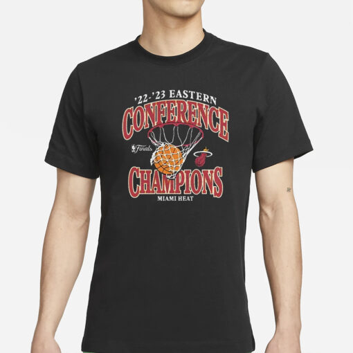 2022 2023 Eastern Conference Champions Miami Heat NBA Retro T-Shirt