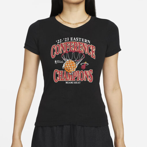 2022 2023 Eastern Conference Champions Miami Heat NBA Retro T-Shirts