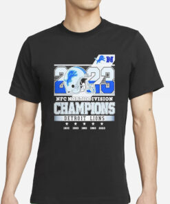 2023 NFC North Division Champions Lions T-Shirt