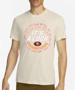 2023 NFC West Champions Its A Lock 49ers Signature T-Shirts