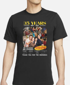 35 Years 1989 – 2024 Seinfeld 09 Seasons 180 Episodes Thank You For The Memories T-Shirts