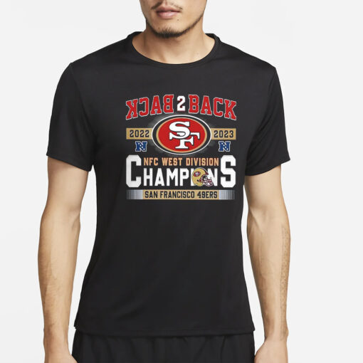 49ers Back To Back 2023 NFC West Division Champions T-Shirt4