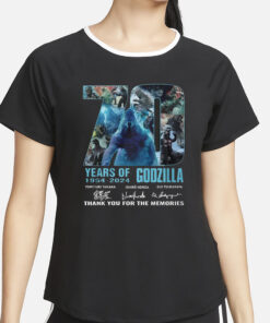 70 Years Of 1954 – 2024 Godzilla Thank You For The Memories T-Shirt2