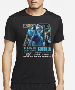 70 Years Of 1954 – 2024 Godzilla Thank You For The Memories T-Shirt4